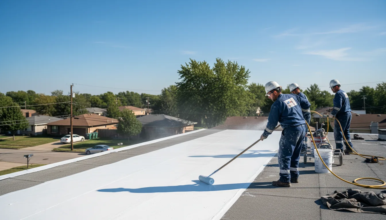 Commercial roof coating in Lake In The Hills, IL near me